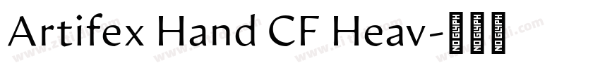 Artifex Hand CF Heav字体转换